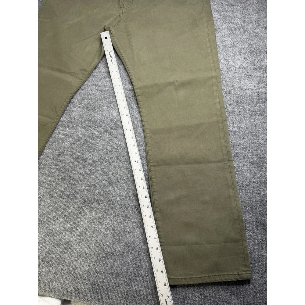 New Lucky Brand Straight Jeans Mens 38x32 Green Spring Olive Denim